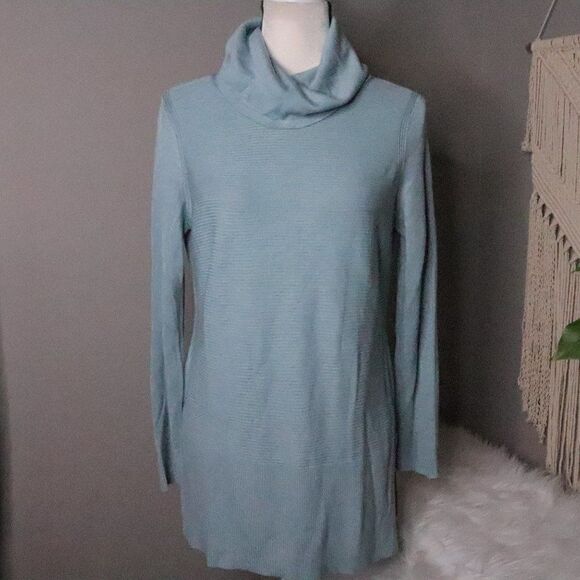 Adrienne Vittadini | Cowl Neck Tunic Sweater Medium - Picture 2 of 7